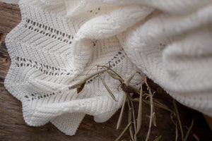 Bamboo Blanket Feather - Cream