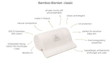 Load image into Gallery viewer, Bamboo Blanket Classic - Cream