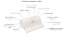 Load image into Gallery viewer, Bamboo Blanket Classic - Light Grey