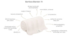 Load image into Gallery viewer, Bamboo Blanket Fir - Cream