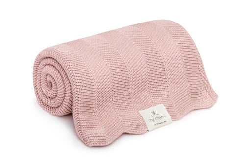 Bamboo blanket Fir - Powder Pink